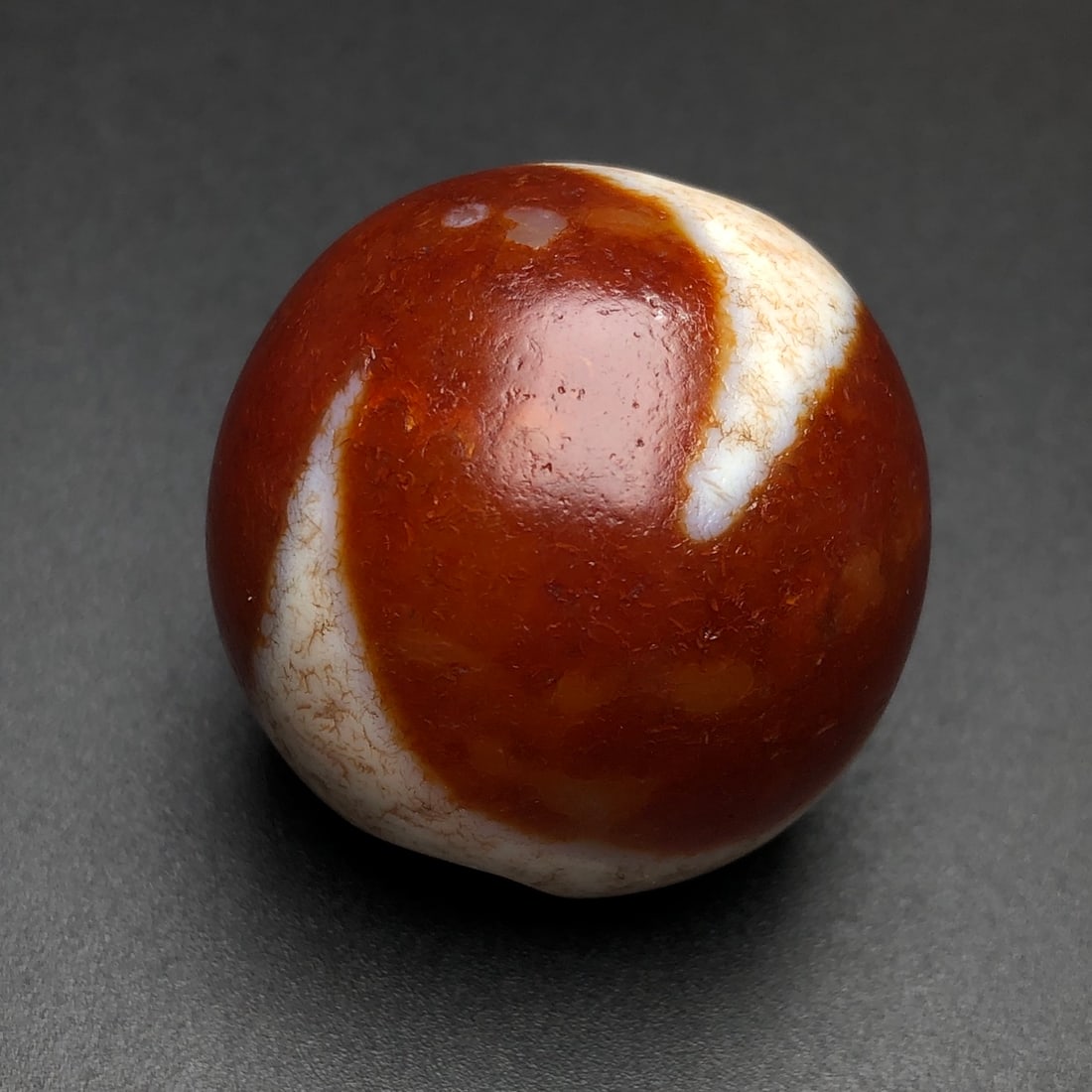 A Exquisite Tiger Tooth Dzi bead - 4
