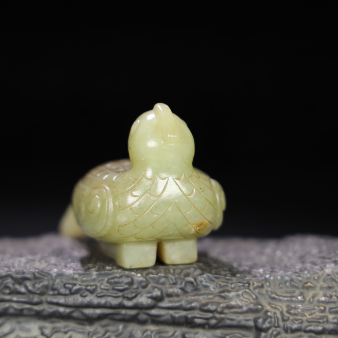 A Exquisite Hotan Jade Bird Ornament - 9