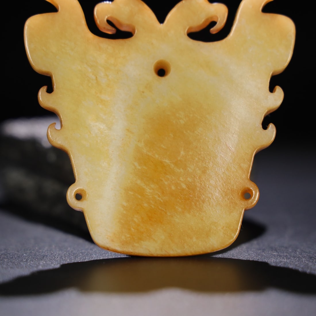 A Exquisite Hotan Jade Beast-Face Pattern Mask - 6