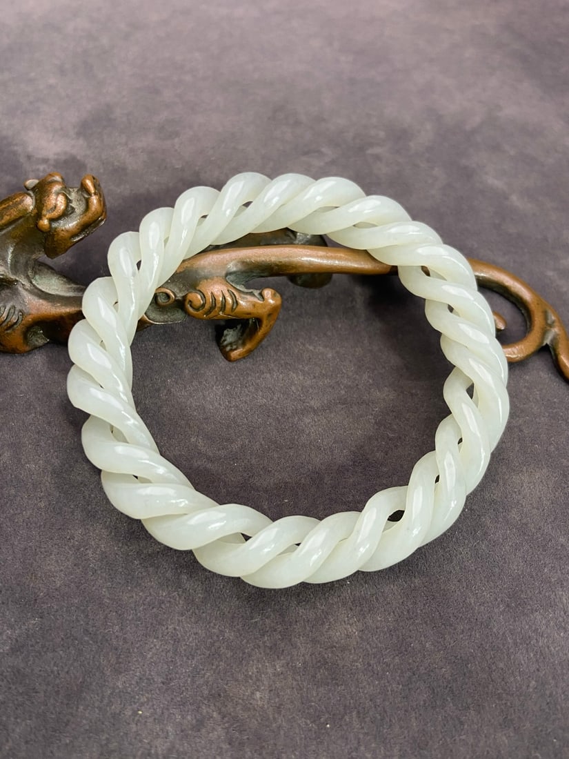 A Exquisite Hotan Jade Bracelets - 2
