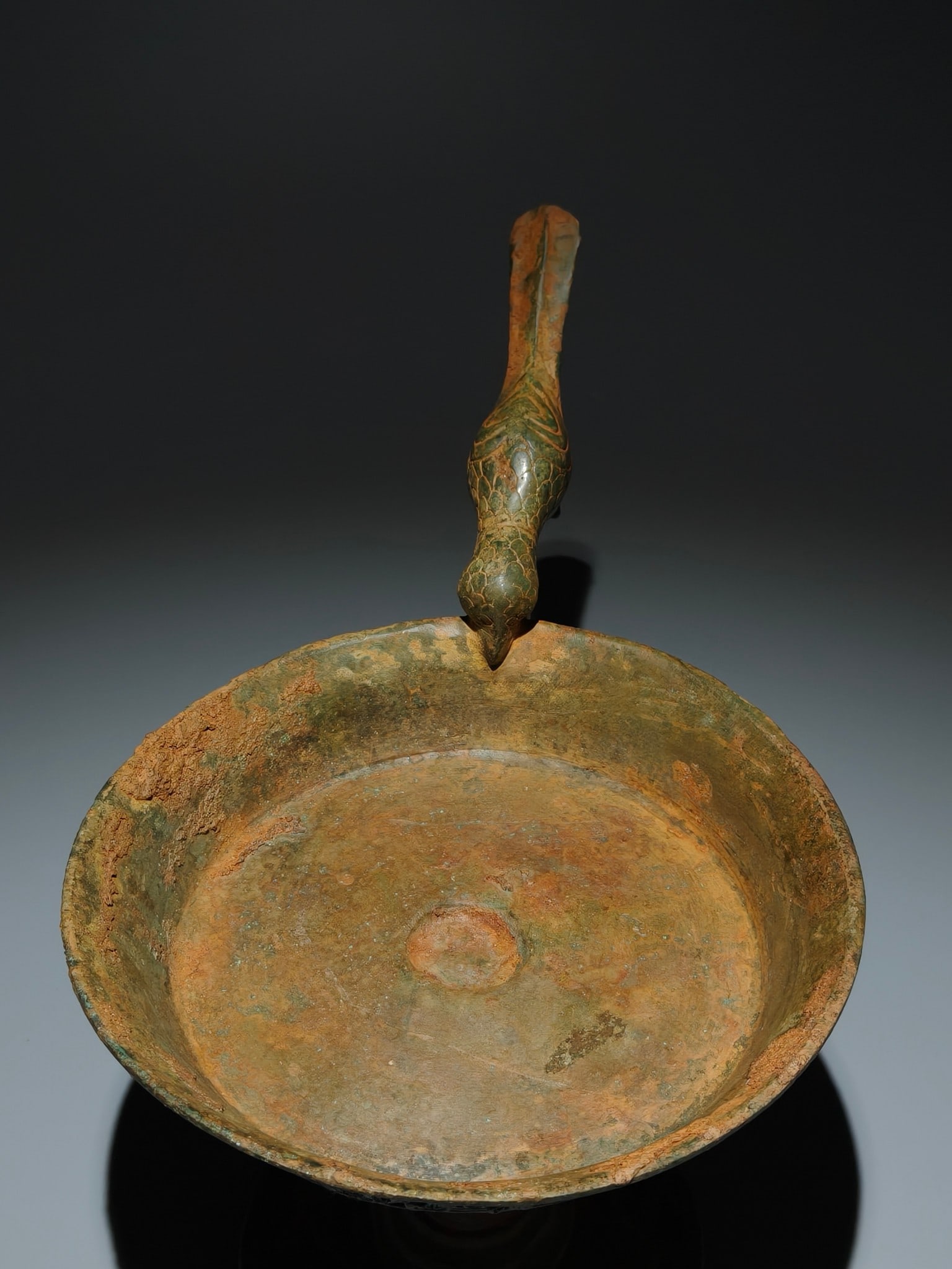 A Exquisite Bronze Bird-handle Candlestick - 9