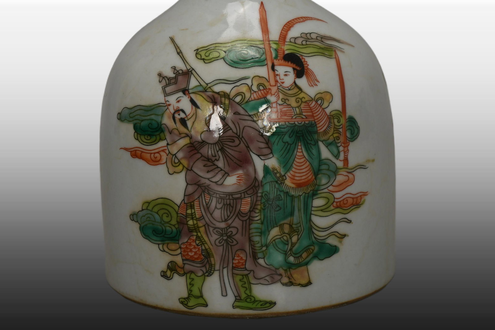 A Exquisite Wucai Figures Pattern Vase - 4