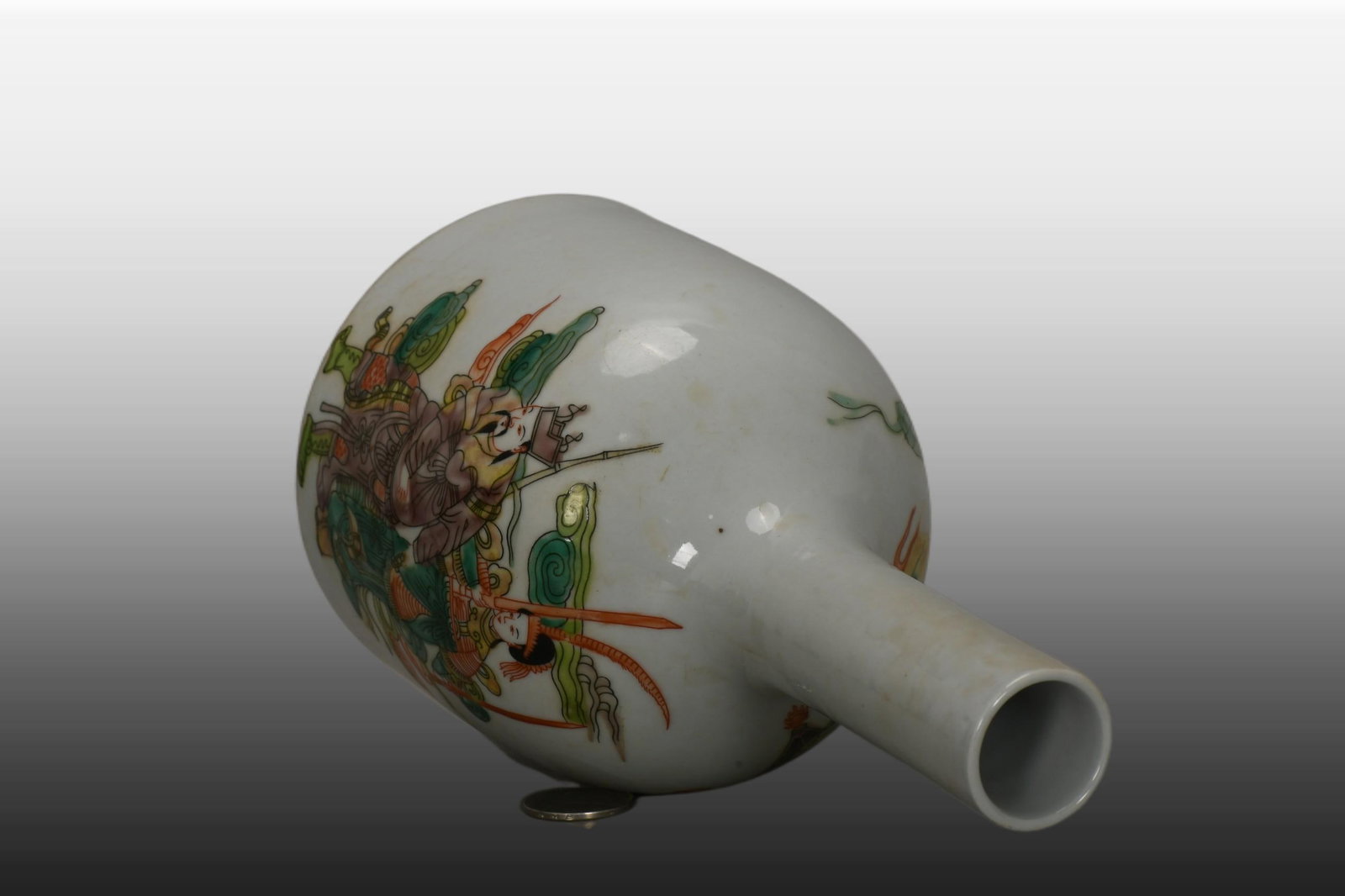 A Exquisite Wucai Figures Pattern Vase - 5