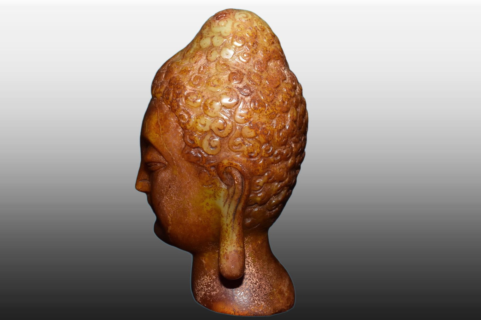 A Exquisite Gaogu Jade Buddha Head - 2