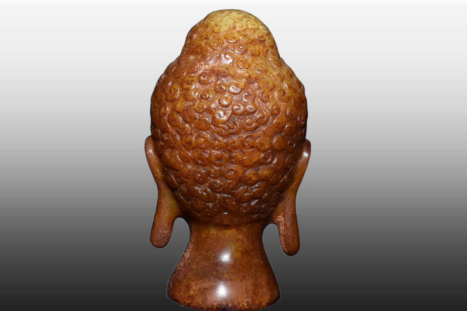 A Exquisite Gaogu Jade Buddha Head - 3