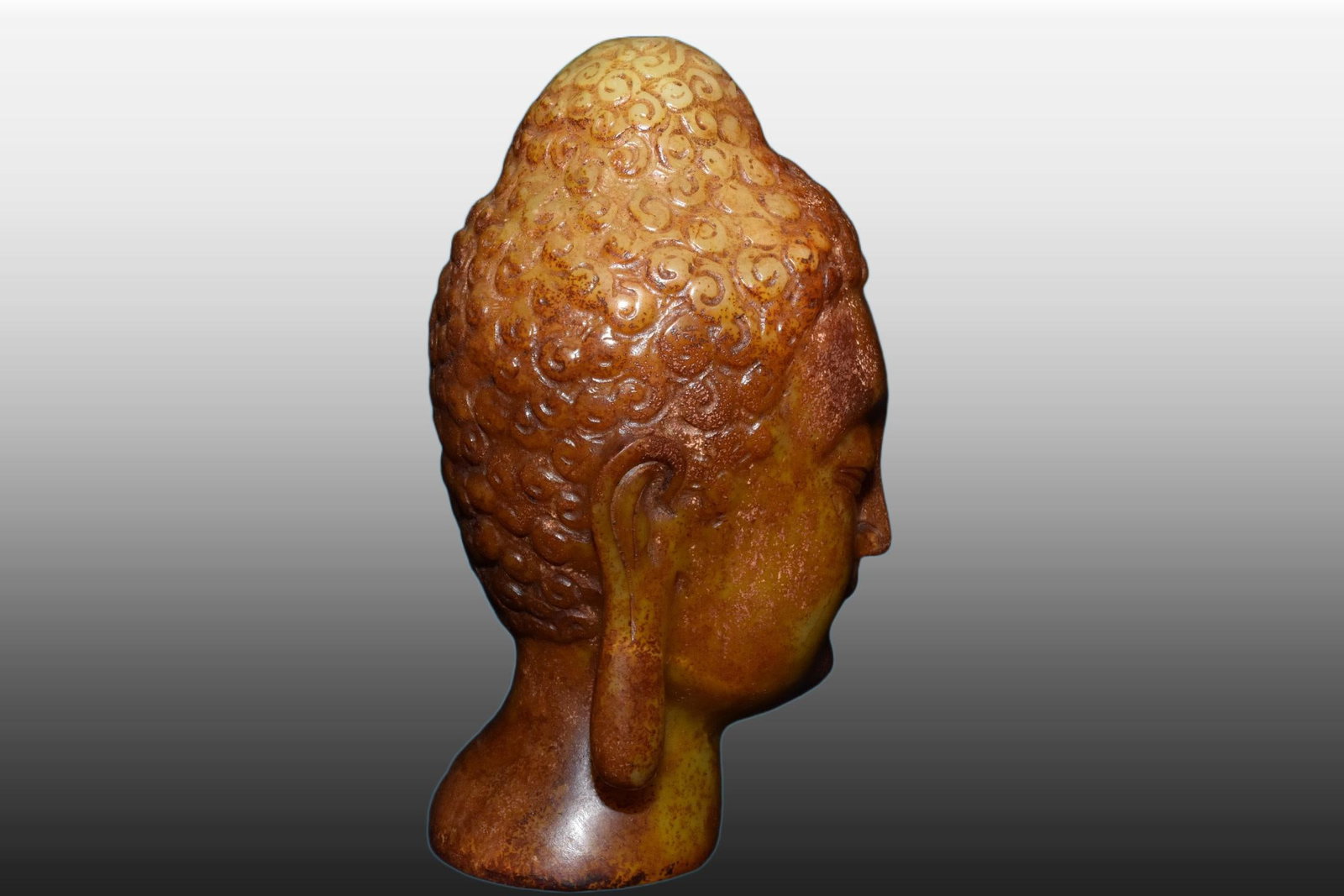 A Exquisite Gaogu Jade Buddha Head - 4