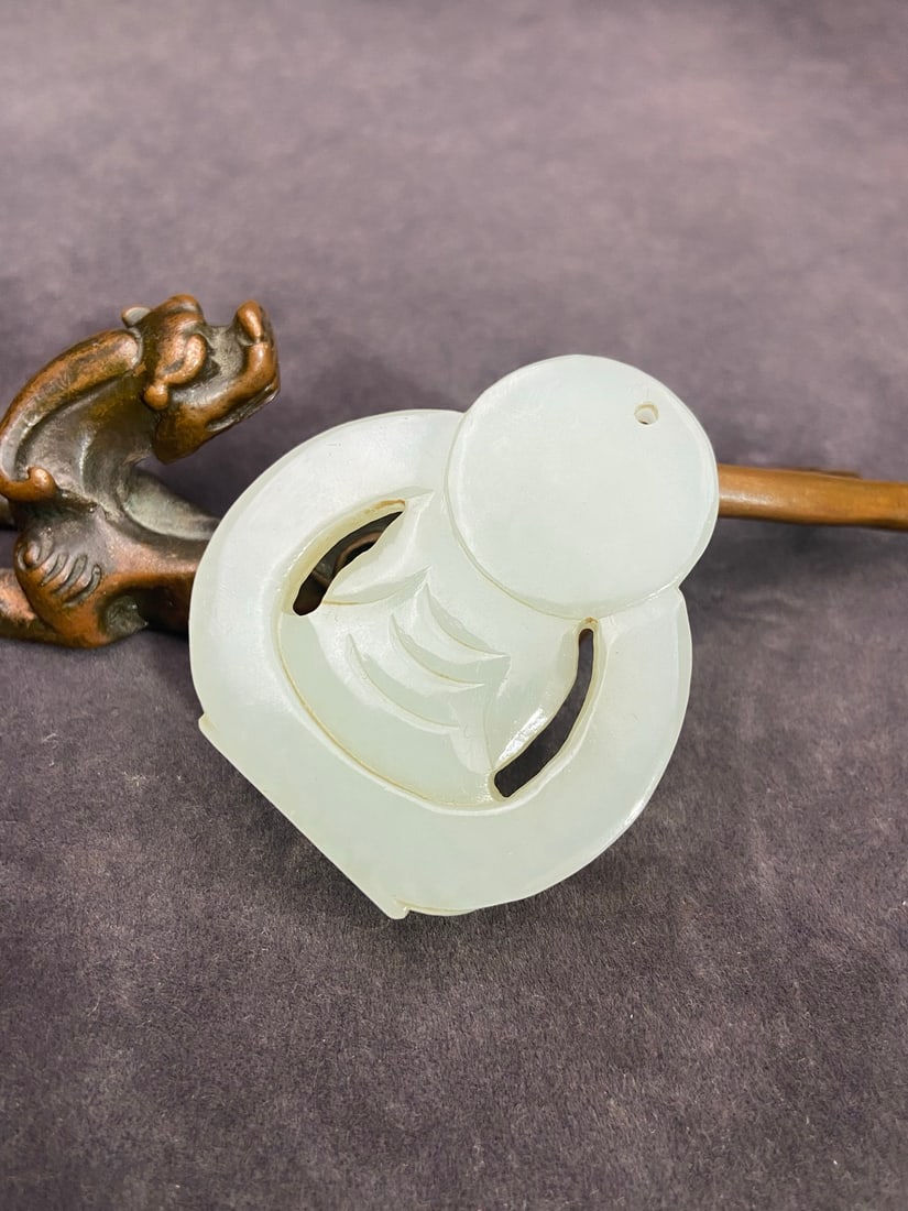 A Exquisite Hotan Jade Buddha Pendant - 6