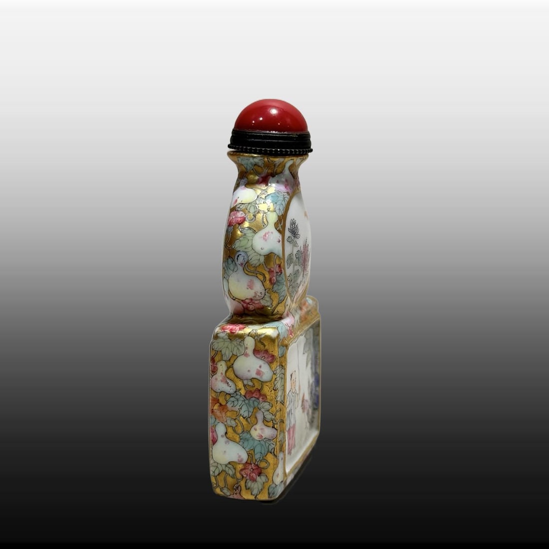 A Exquisite Enamel Figures Pattern Snuff Bottle - 7