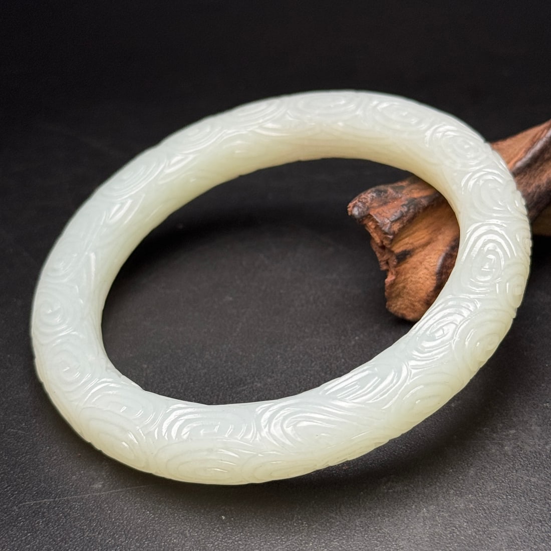 A Exquisite Hotan Jade Cloud Pattern Bracelets - 3