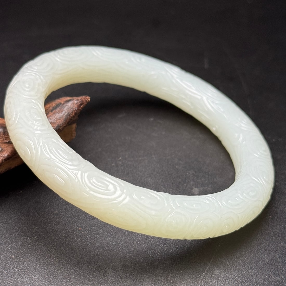 A Exquisite Hotan Jade Cloud Pattern Bracelets - 4