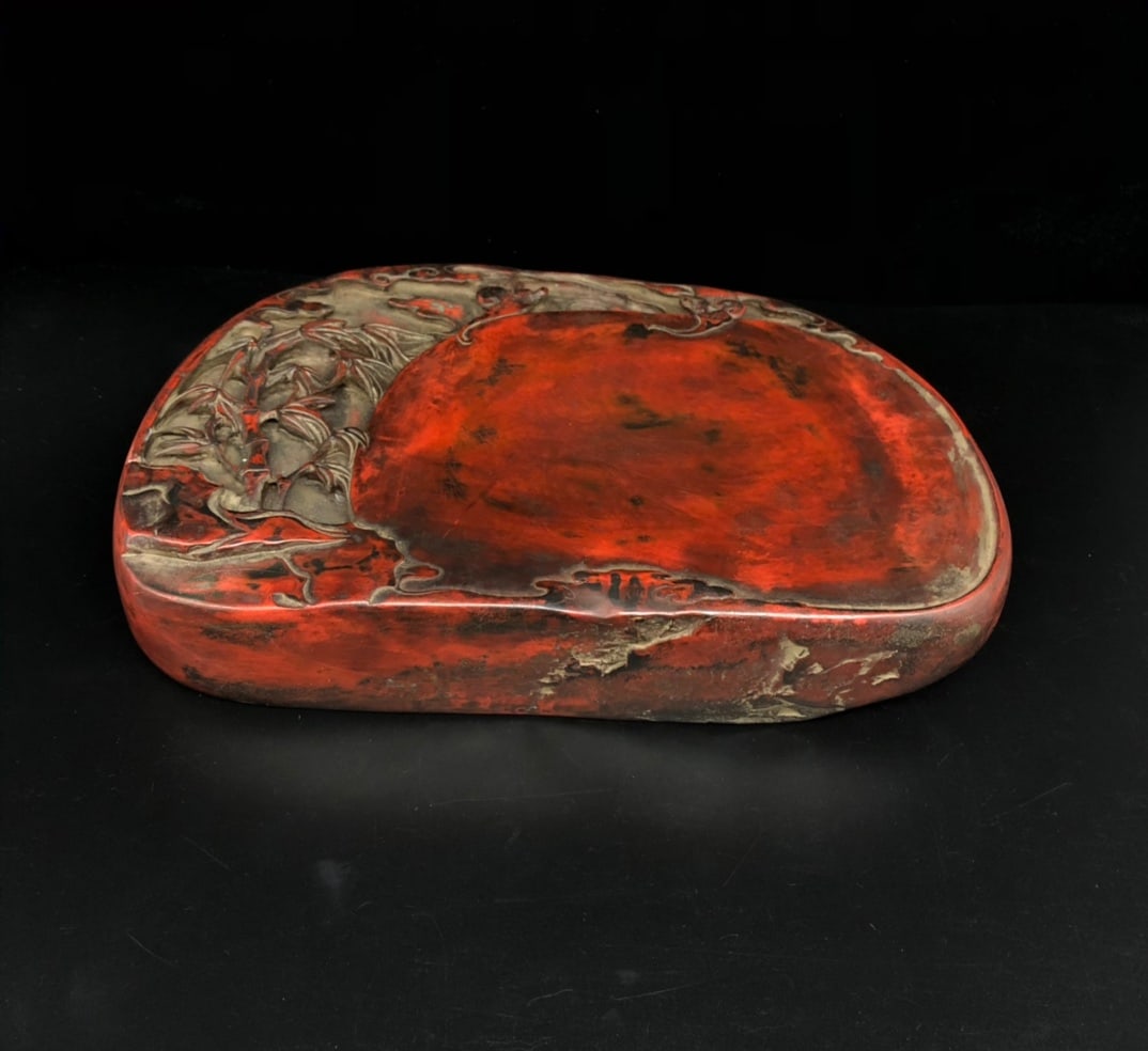 A Exquisite Wang Huizu Mark Bat Pattern Inkstone - 4
