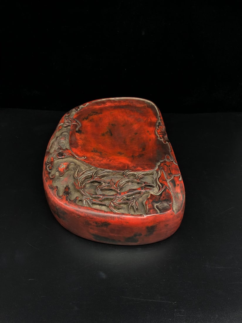 A Exquisite Wang Huizu Mark Bat Pattern Inkstone - 5