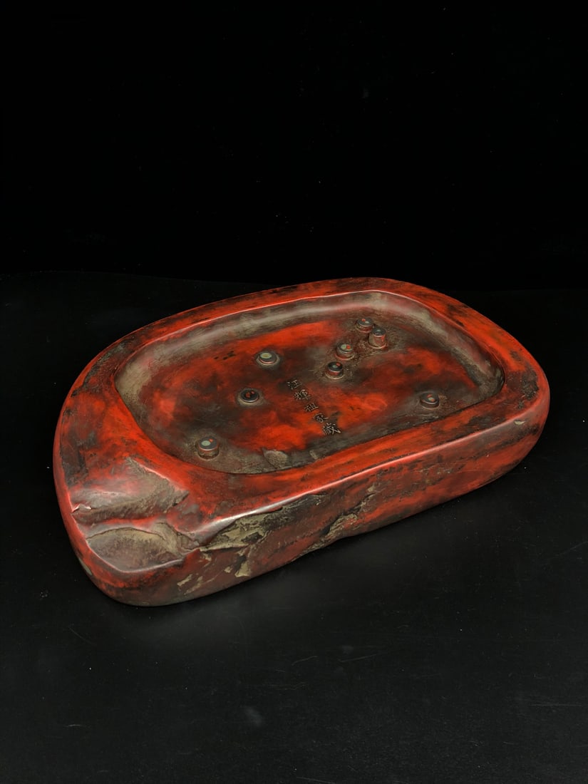 A Exquisite Wang Huizu Mark Bat Pattern Inkstone - 8