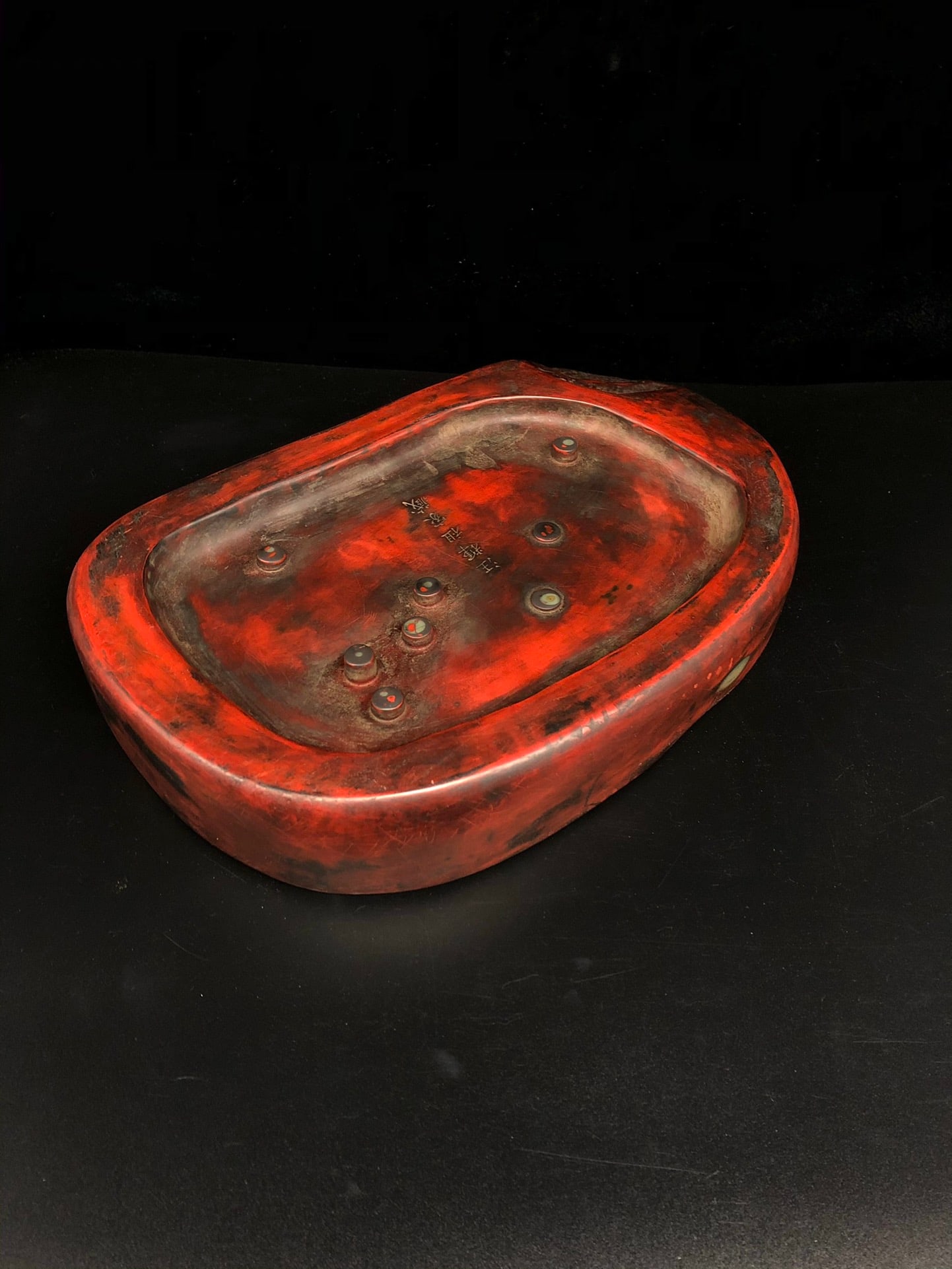 A Exquisite Wang Huizu Mark Bat Pattern Inkstone - 9