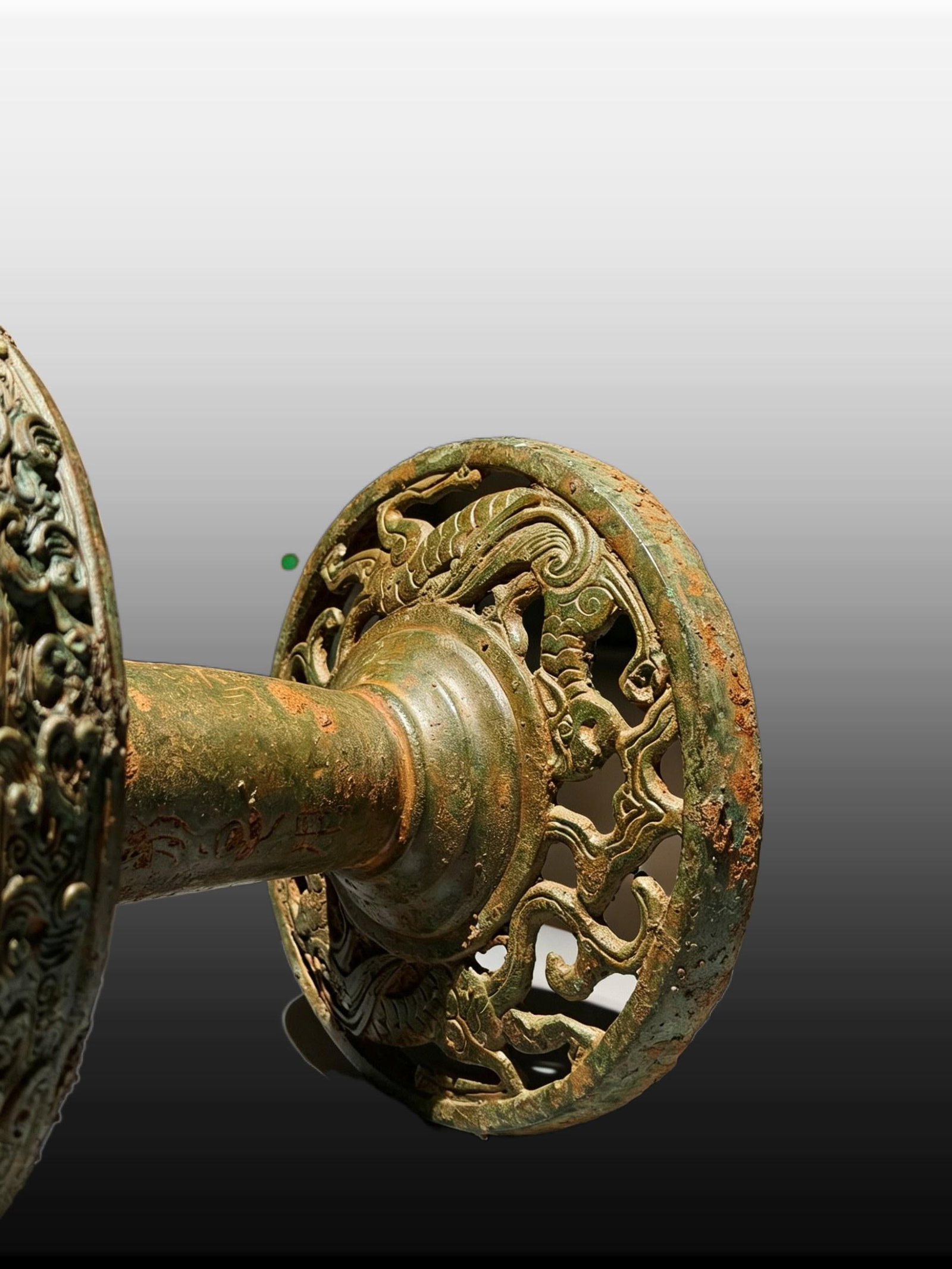 A Exquisite Bronze Bird-handle Candlestick - 6
