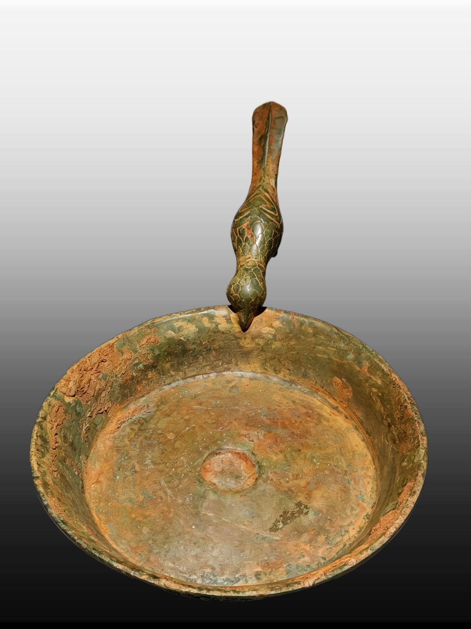 A Exquisite Bronze Bird-handle Candlestick - 7