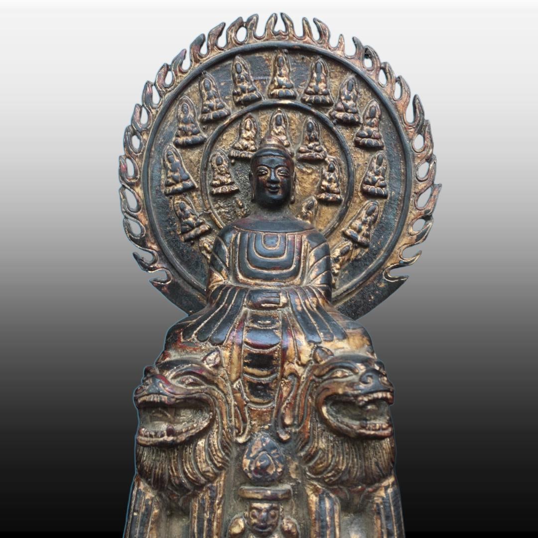 A Exquisite Bronze Buddha Statue Ornament - 2
