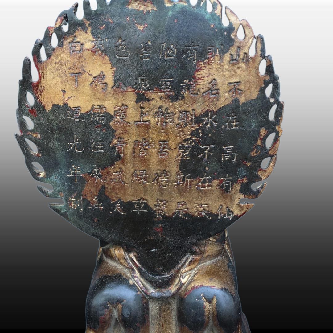 A Exquisite Bronze Buddha Statue Ornament - 6