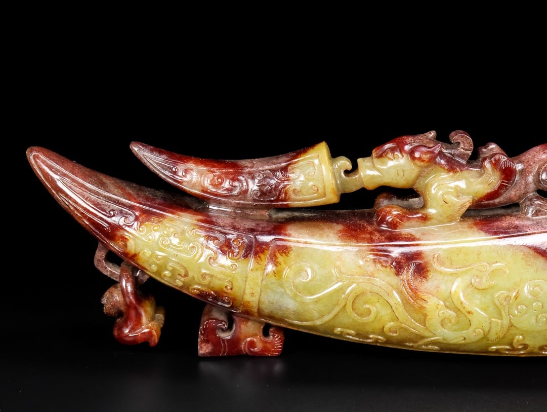 A Exquisite Hotan Jade Buffalo Horn Cup - 9