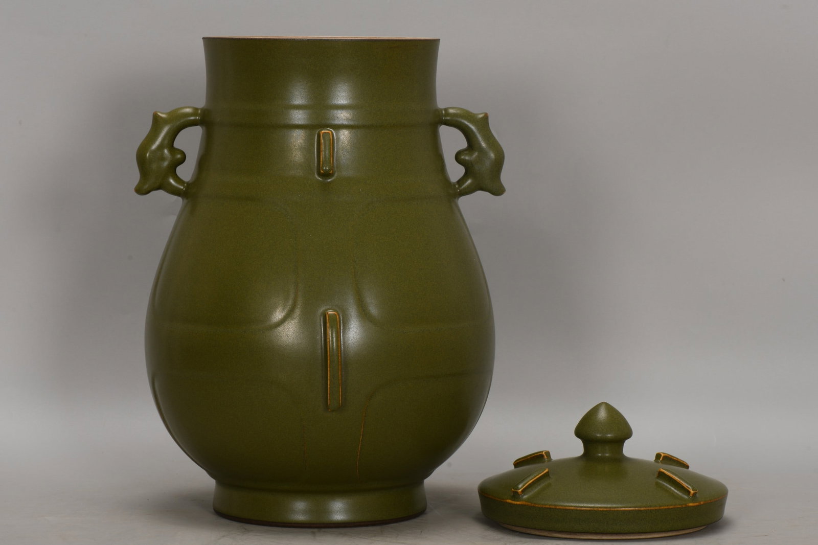 A Exquisite Teadust Glazed Double-Ears Jar - 4