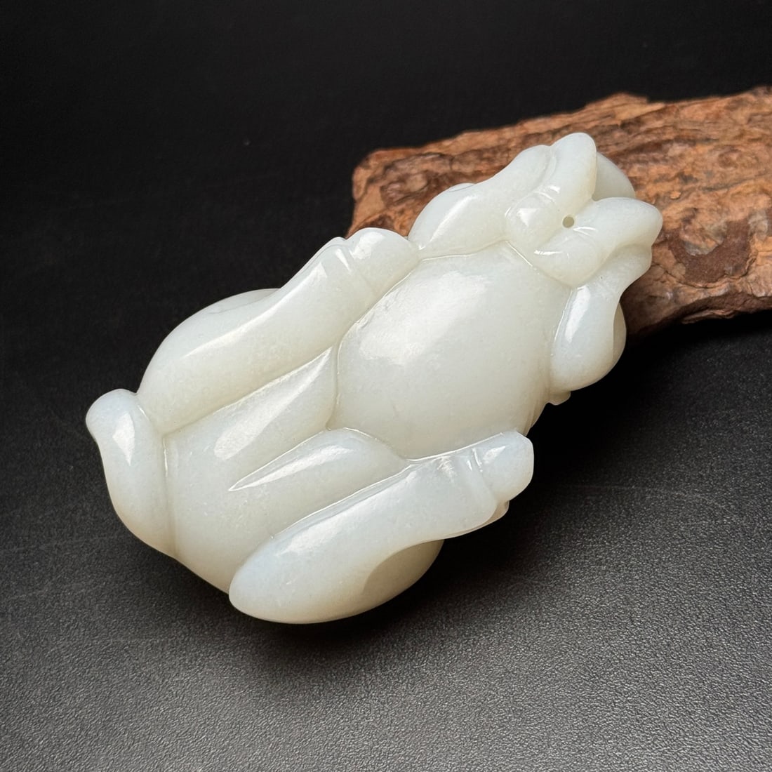A Exquisite Hotan Jade Buffalo Handheld Carving - 6