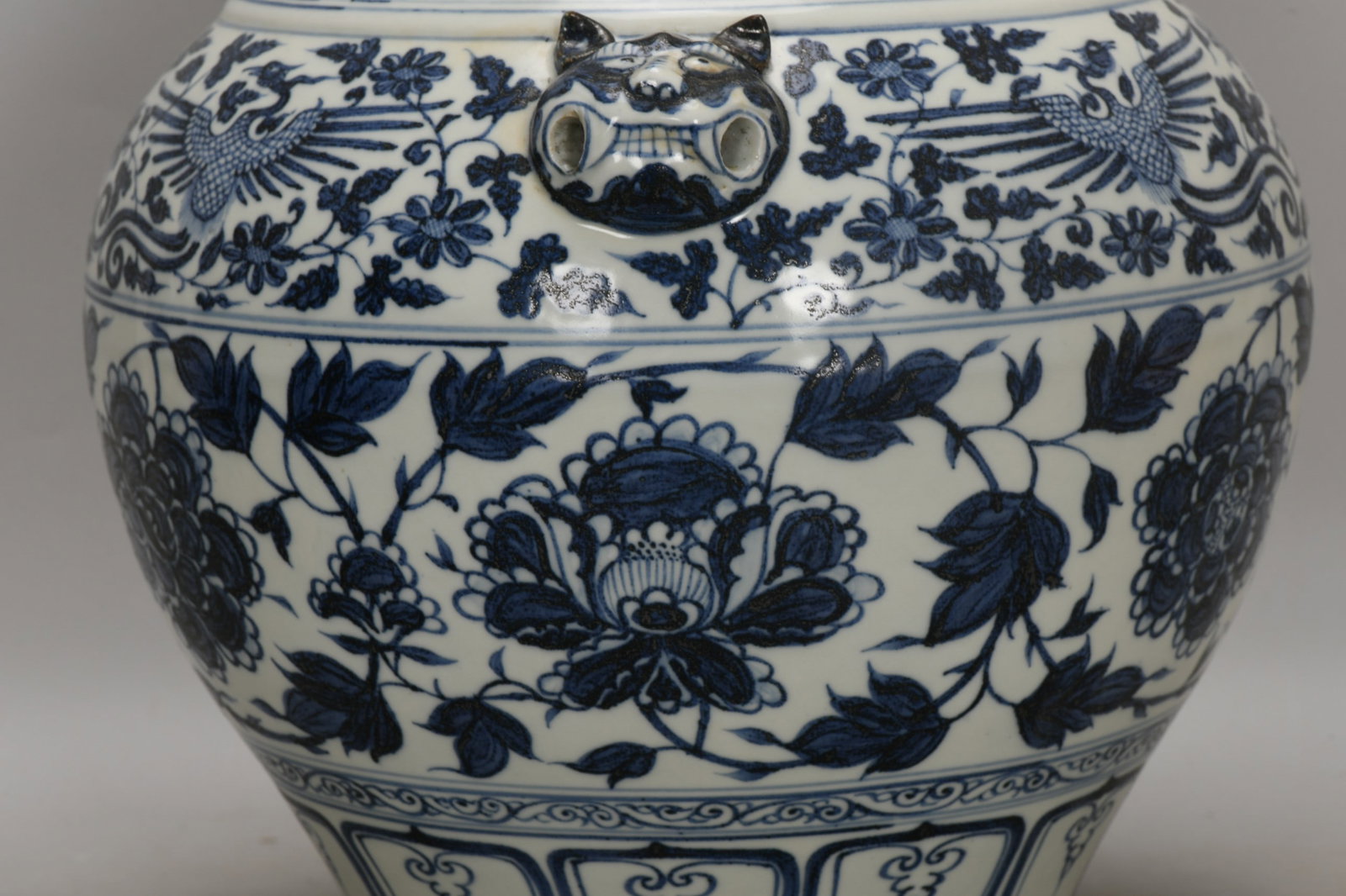 A Exquisite Blue and White Phoenix Pattern Jar - 7