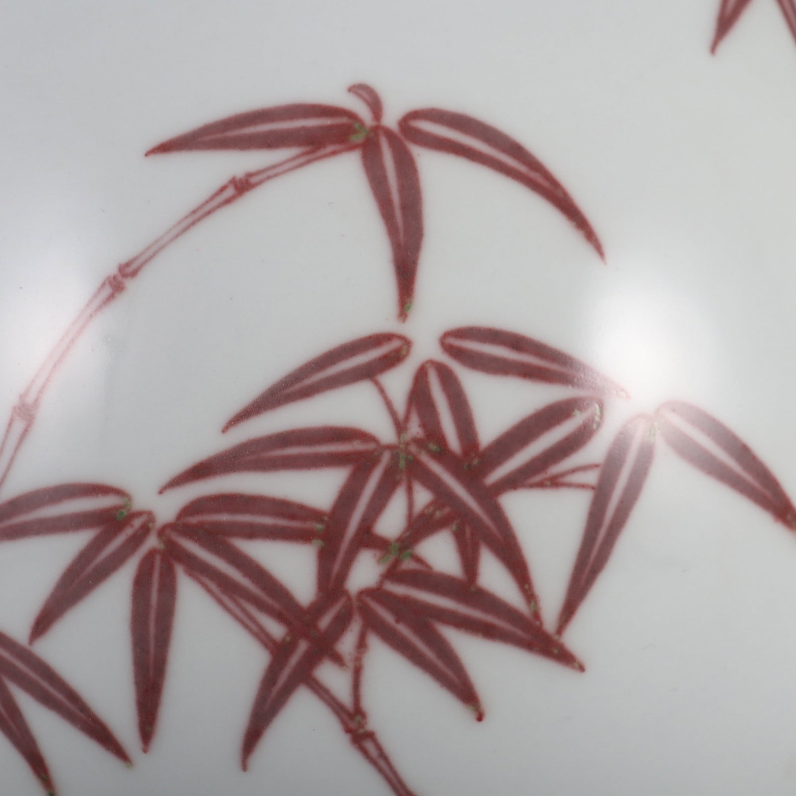 A Exquisite Underglaze-Red Bamboo Pattern Vase - 7