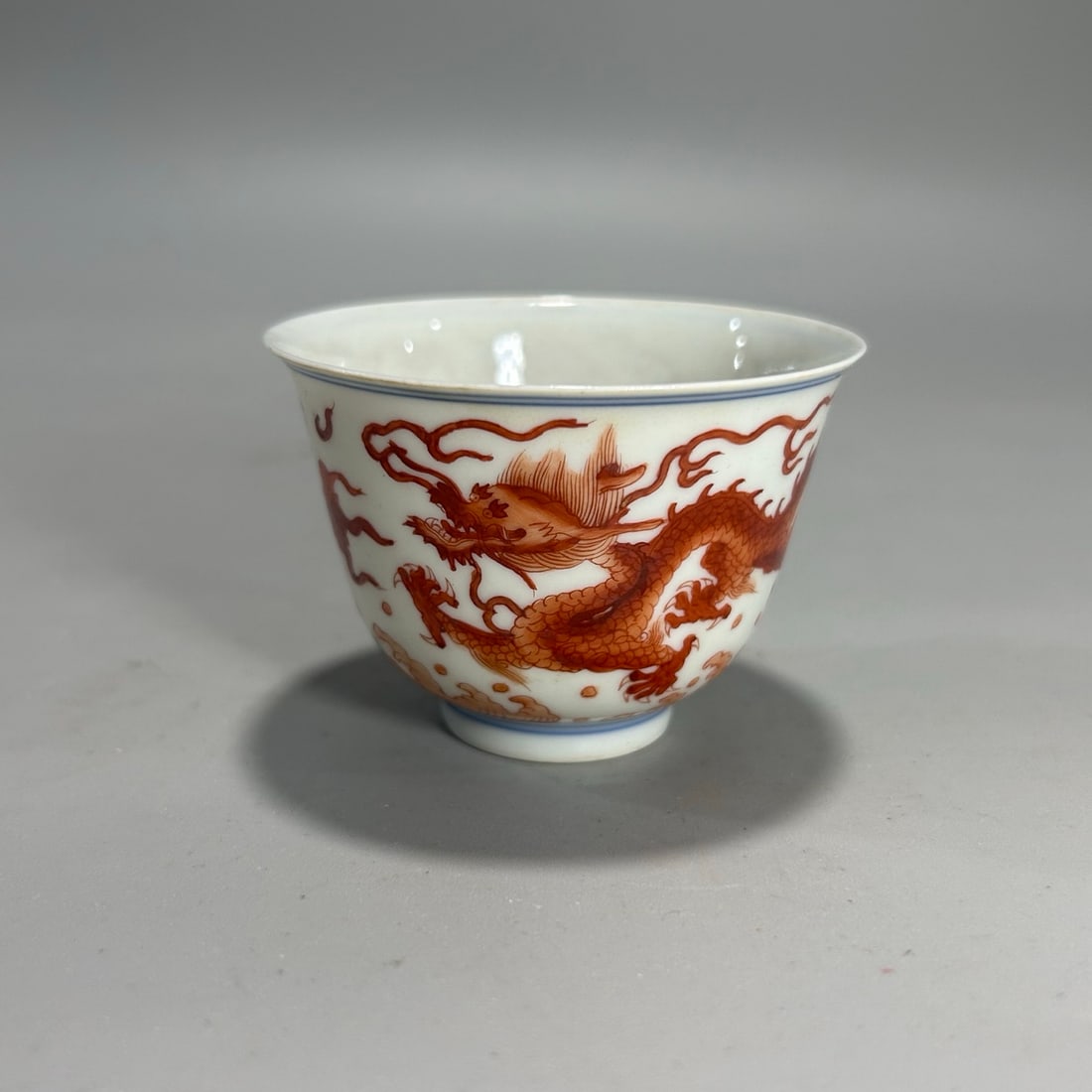 A pair of Exquisite Red Color Dragon Pattern Cup - 2