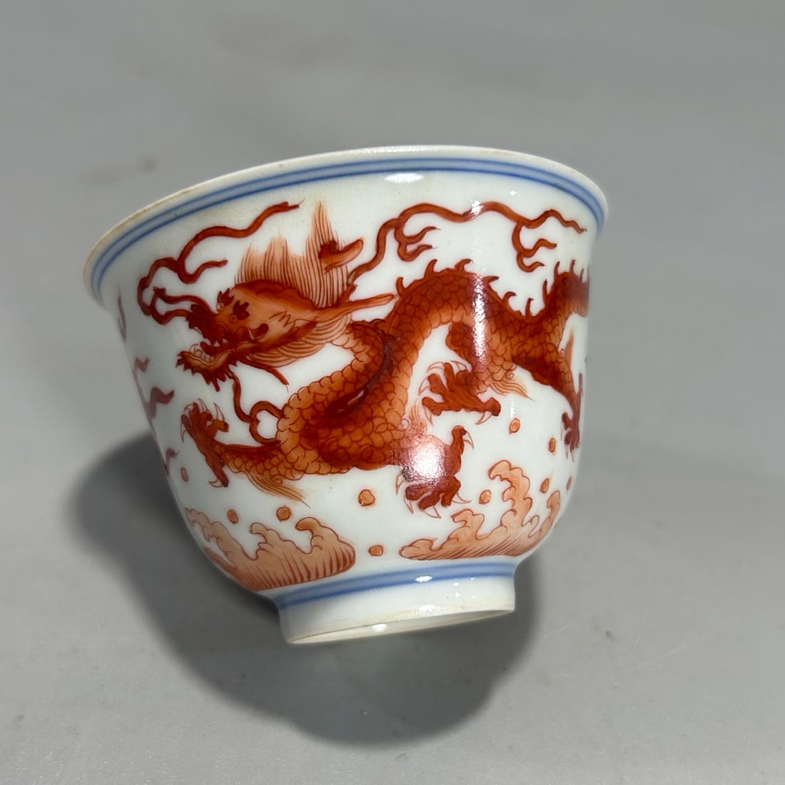 A pair of Exquisite Red Color Dragon Pattern Cup - 3