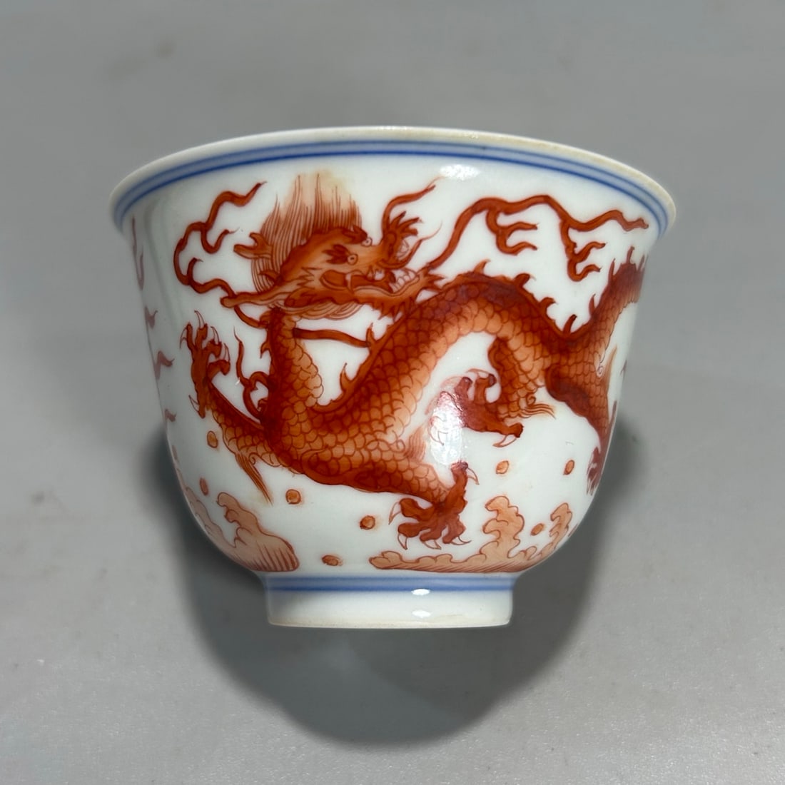 A pair of Exquisite Red Color Dragon Pattern Cup - 5