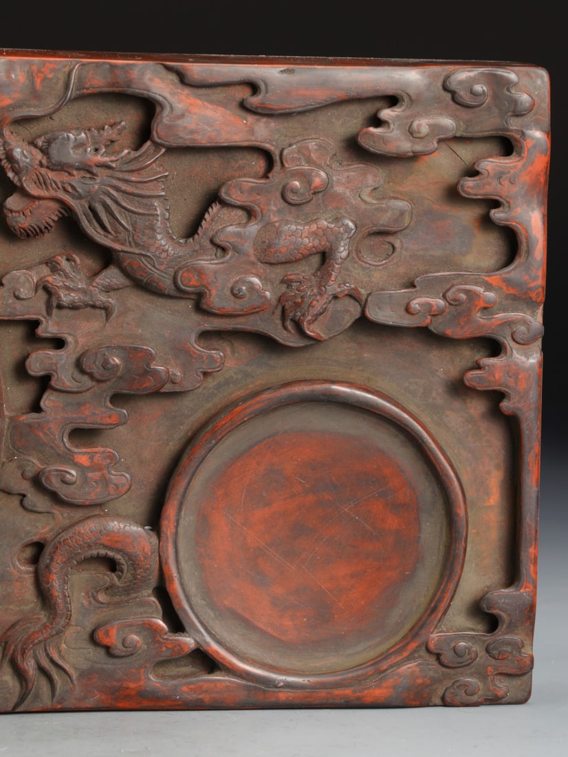 A Exquisite Dragon Pattern Inkstone - 3