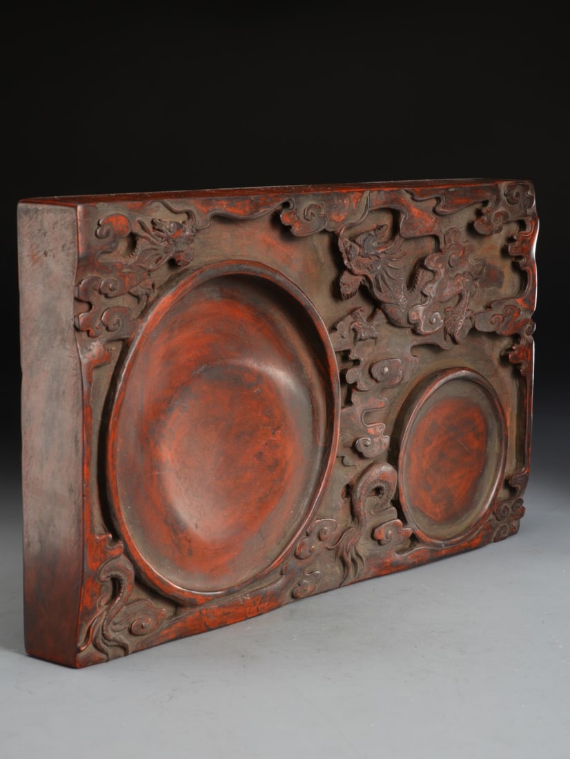 A Exquisite Dragon Pattern Inkstone - 5