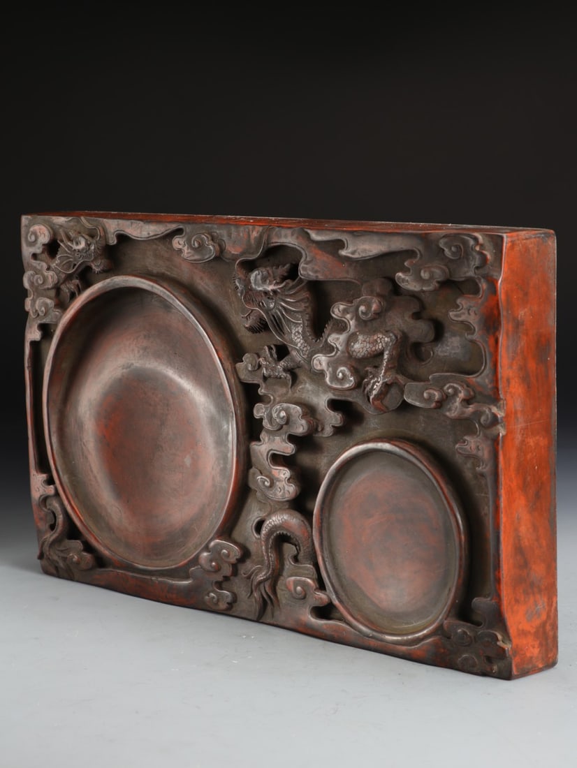 A Exquisite Dragon Pattern Inkstone - 8