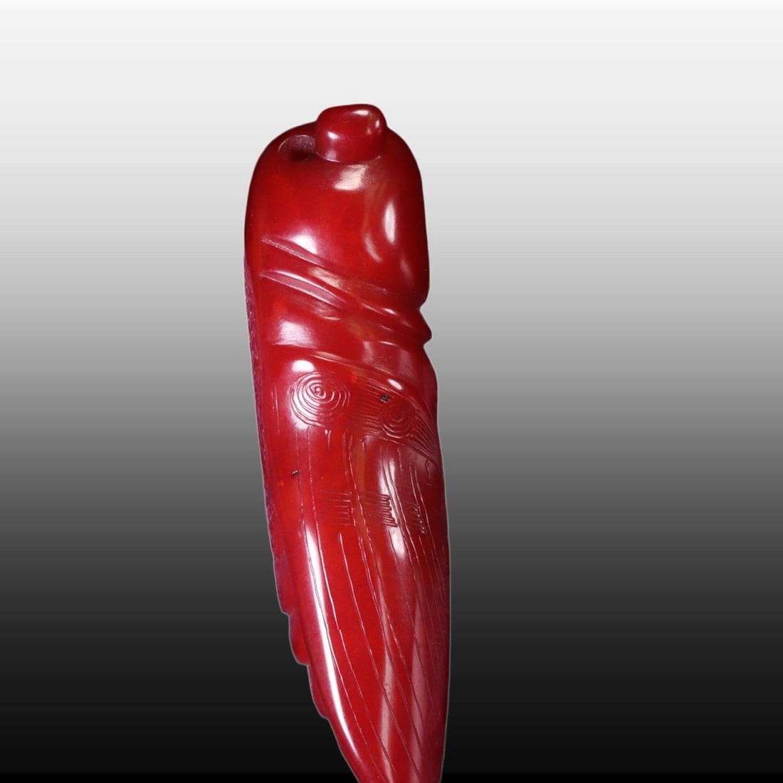 A Exquisite Gaogu Jade Cicada Handheld Carving - 6