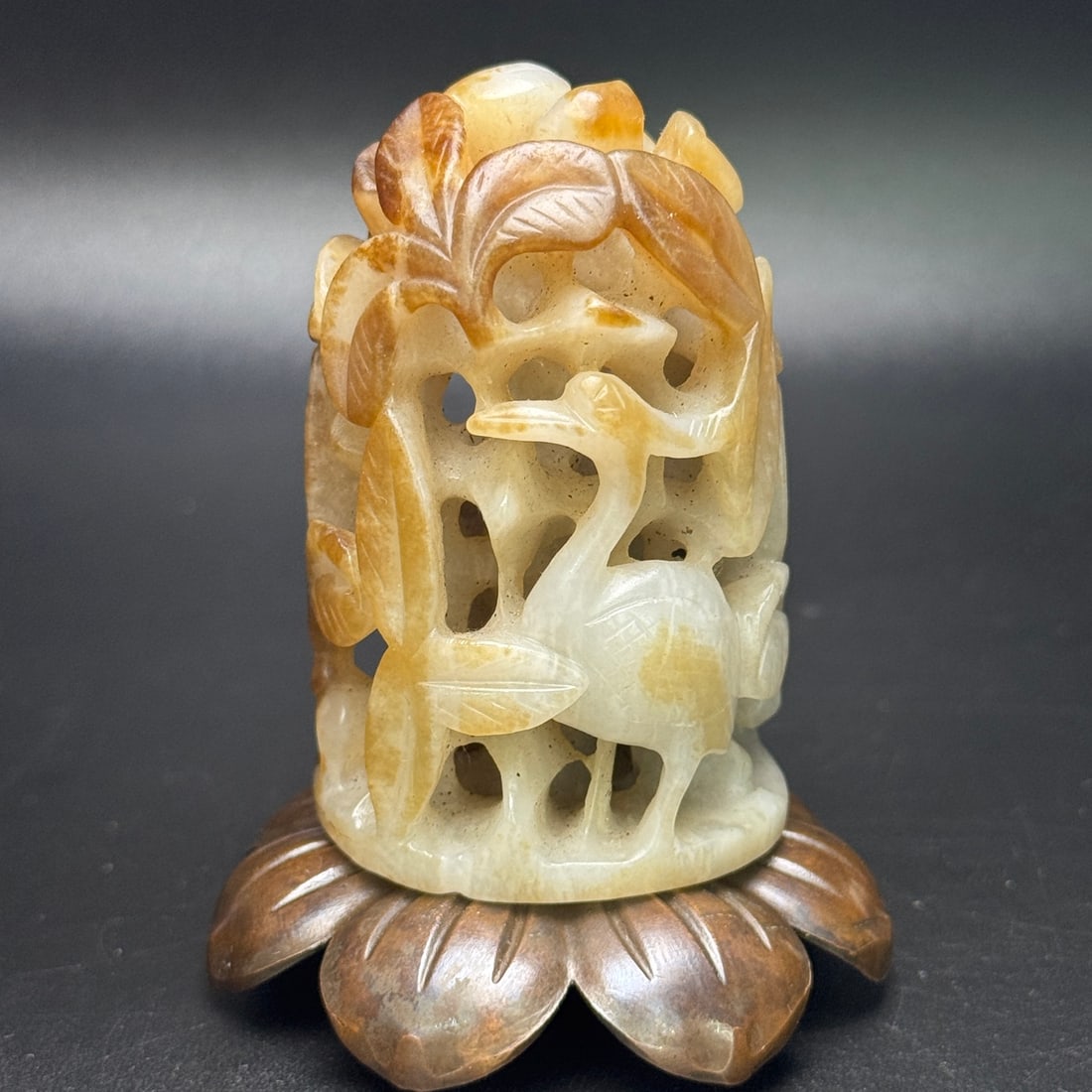 A Exquisite Hotan Jade Deer Censer Top - 3