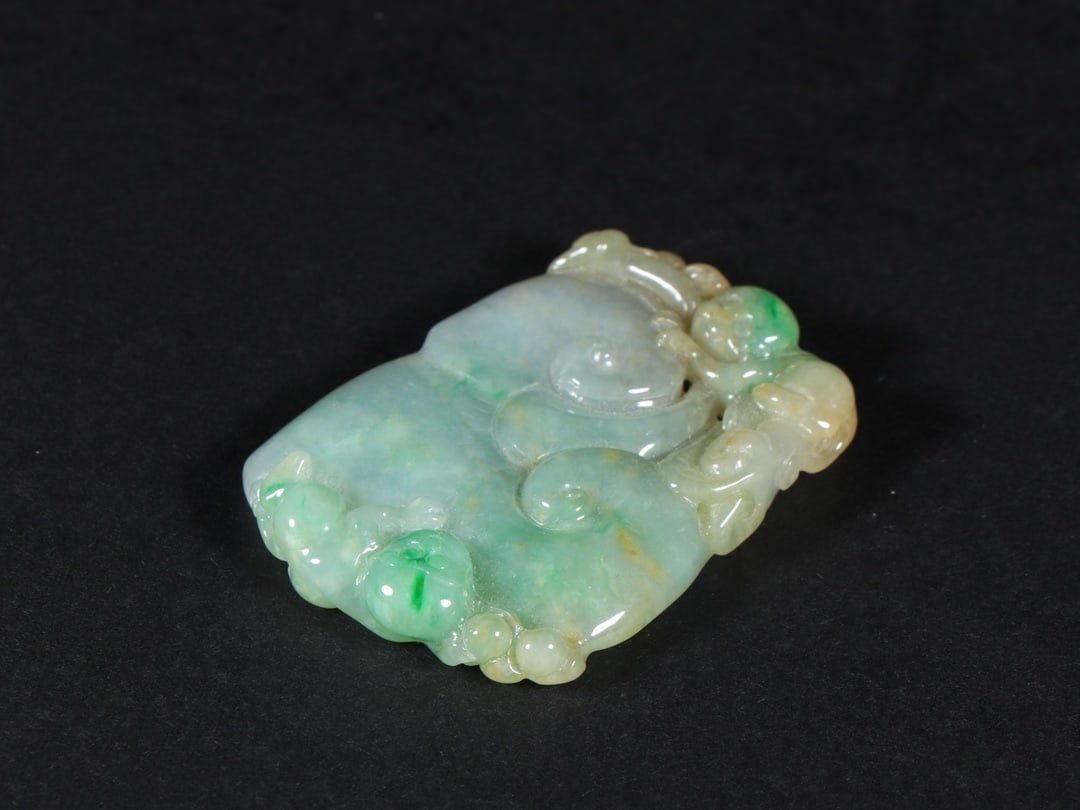 An Exquisite Jadeite Monkey Pattern Brand - 9