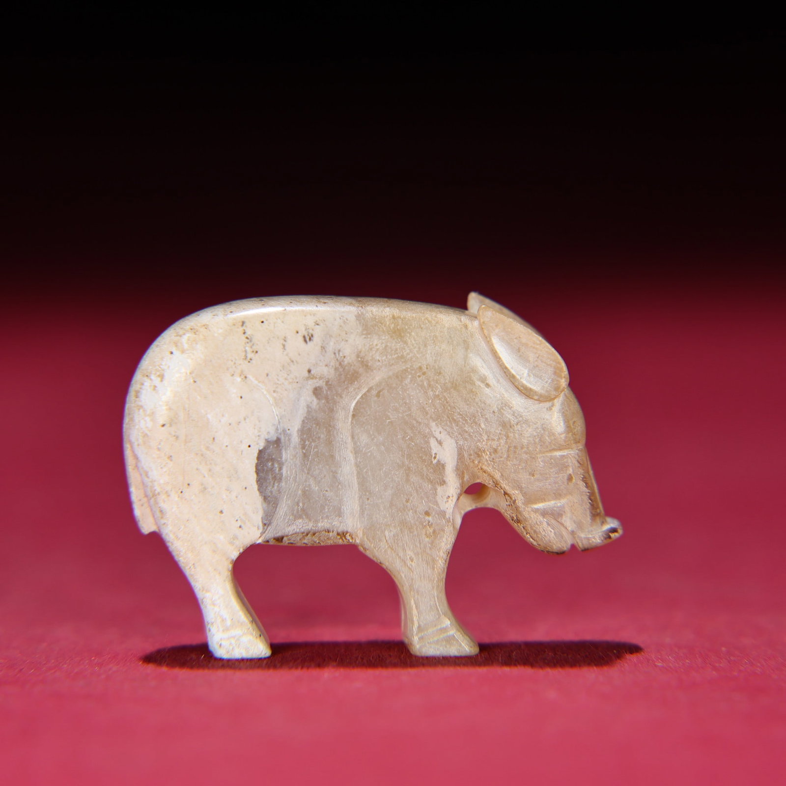 An Exquisite White Jade Pig Pendant - 5