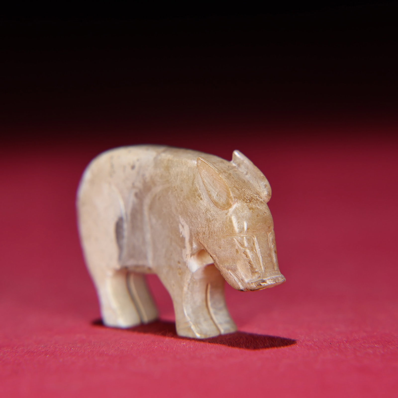 An Exquisite White Jade Pig Pendant - 6