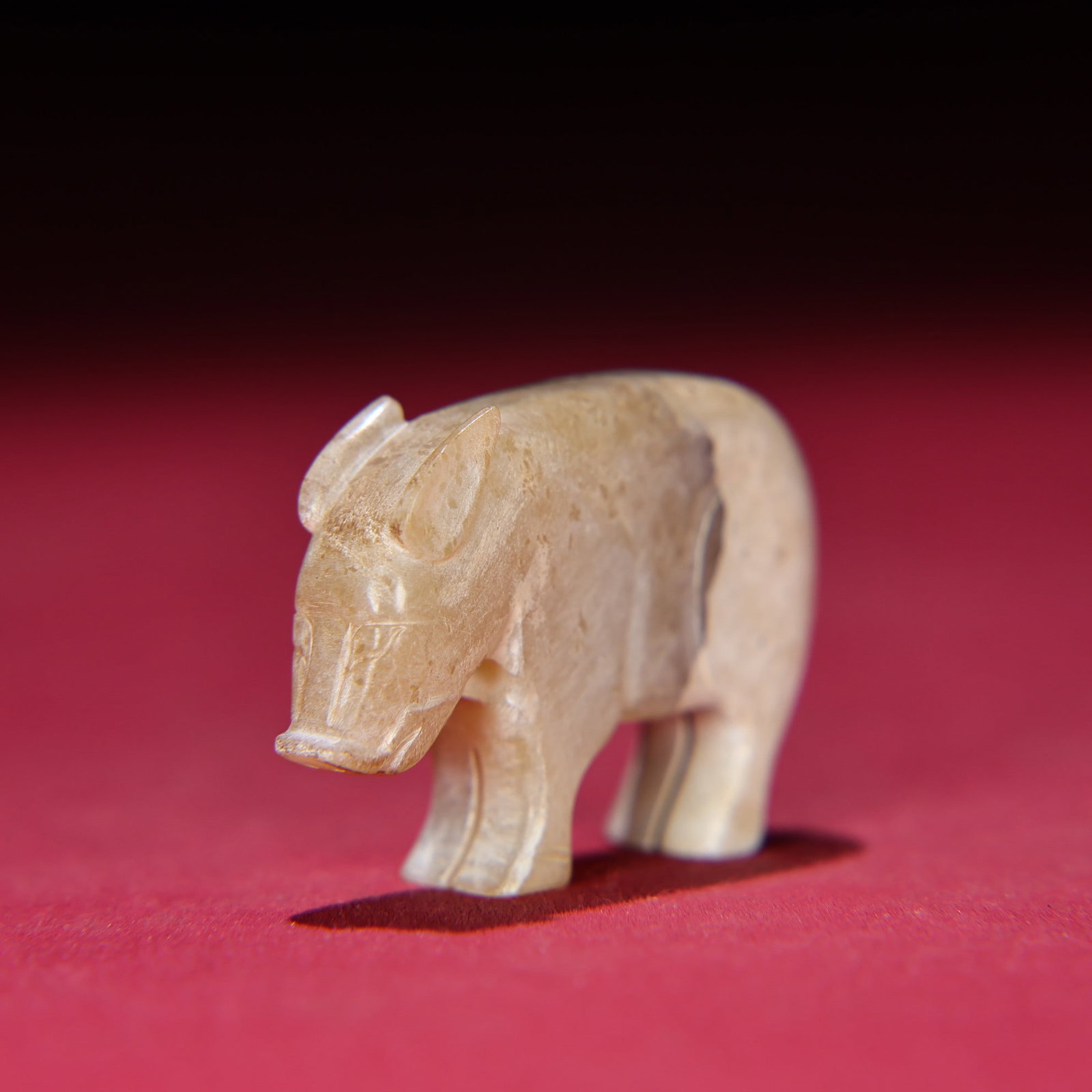 An Exquisite White Jade Pig Pendant - 8