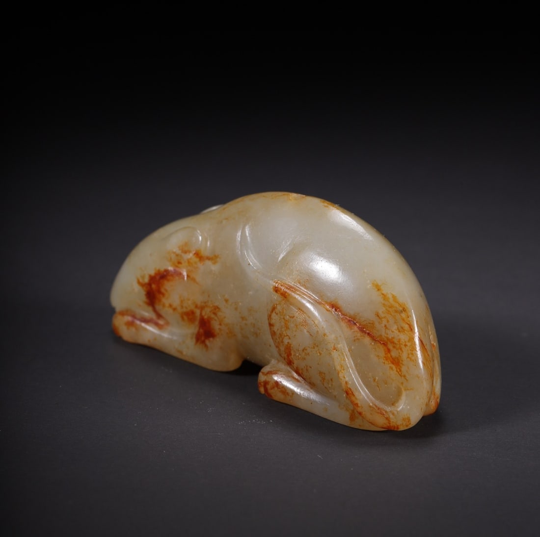 An Exquisite White Jade Mouse - 2