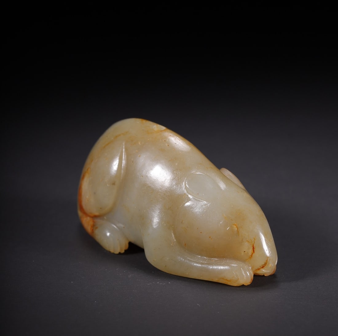 An Exquisite White Jade Mouse - 4