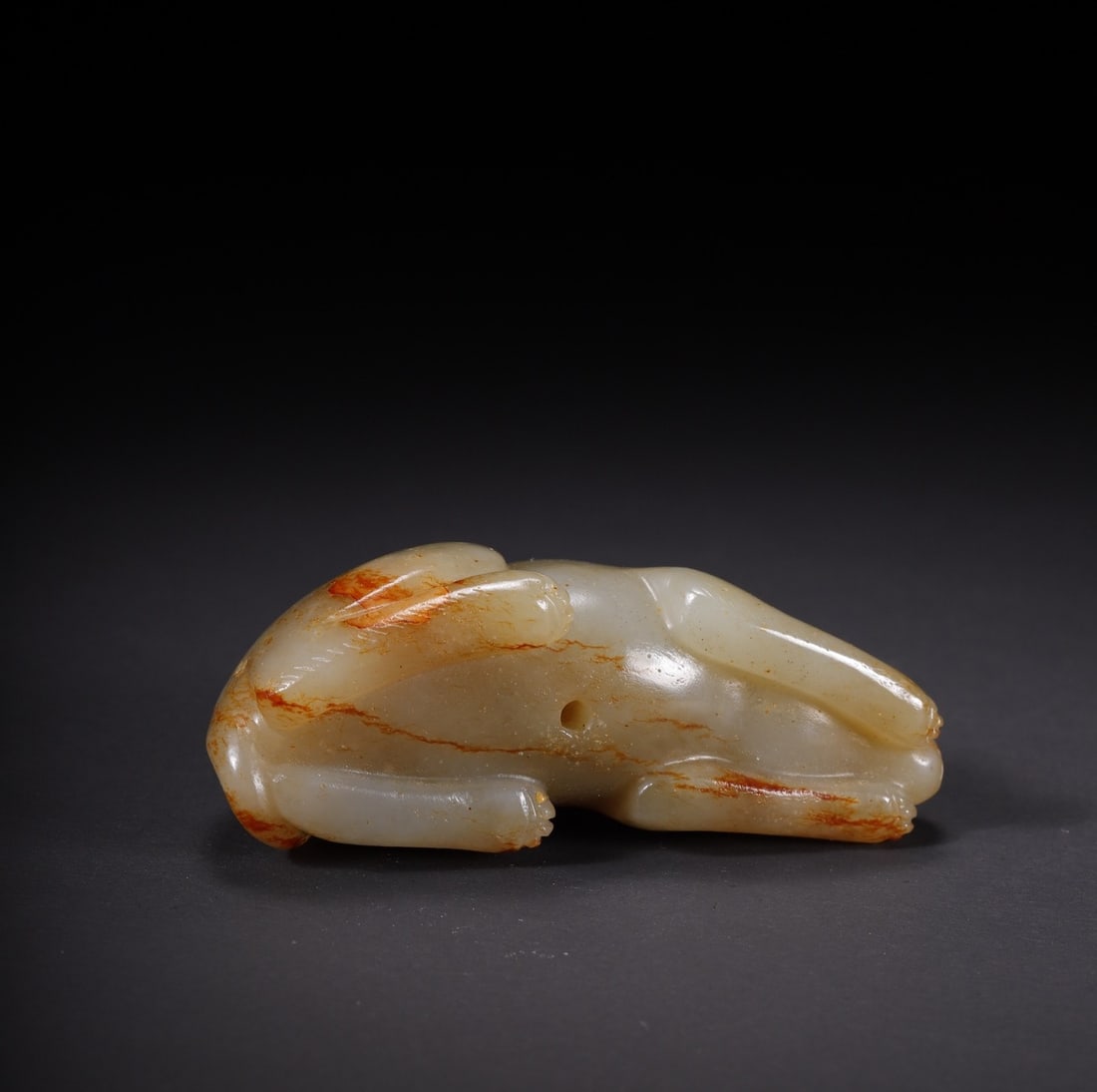 An Exquisite White Jade Mouse - 5