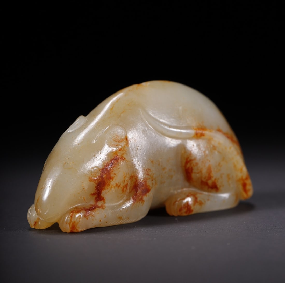 An Exquisite White Jade Mouse - 7