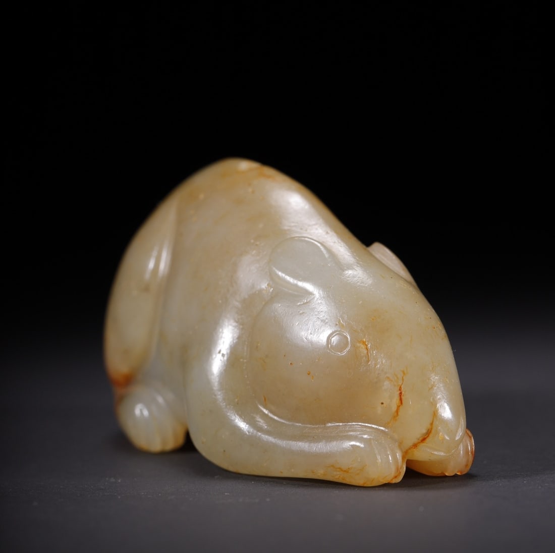 An Exquisite White Jade Mouse - 8