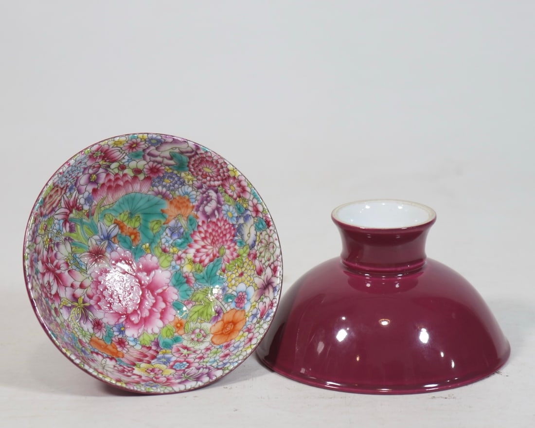 An Exquisite Enamel Flower Pattern Cup - 9