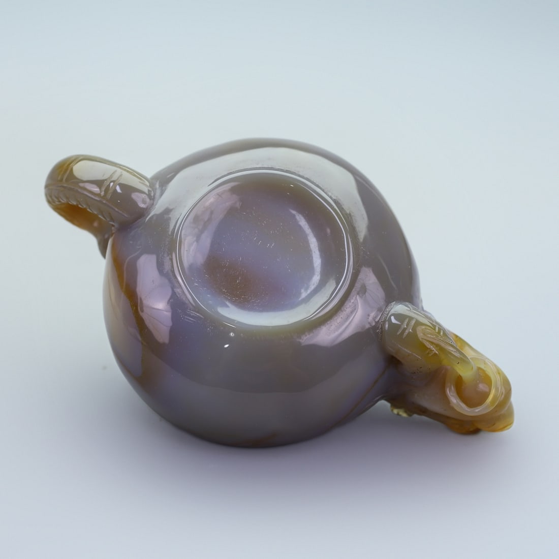 A Exquisite Agate Dragon Head Bottle - 8