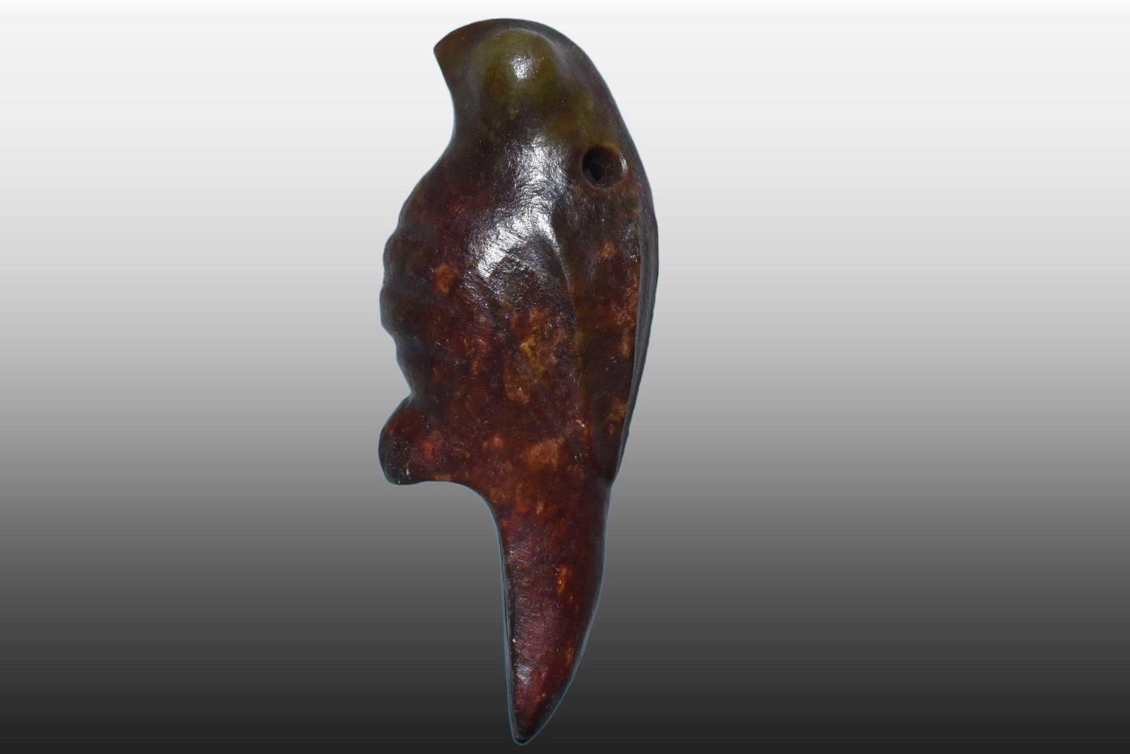 A Exquisite River Polished Jade Bird - 2