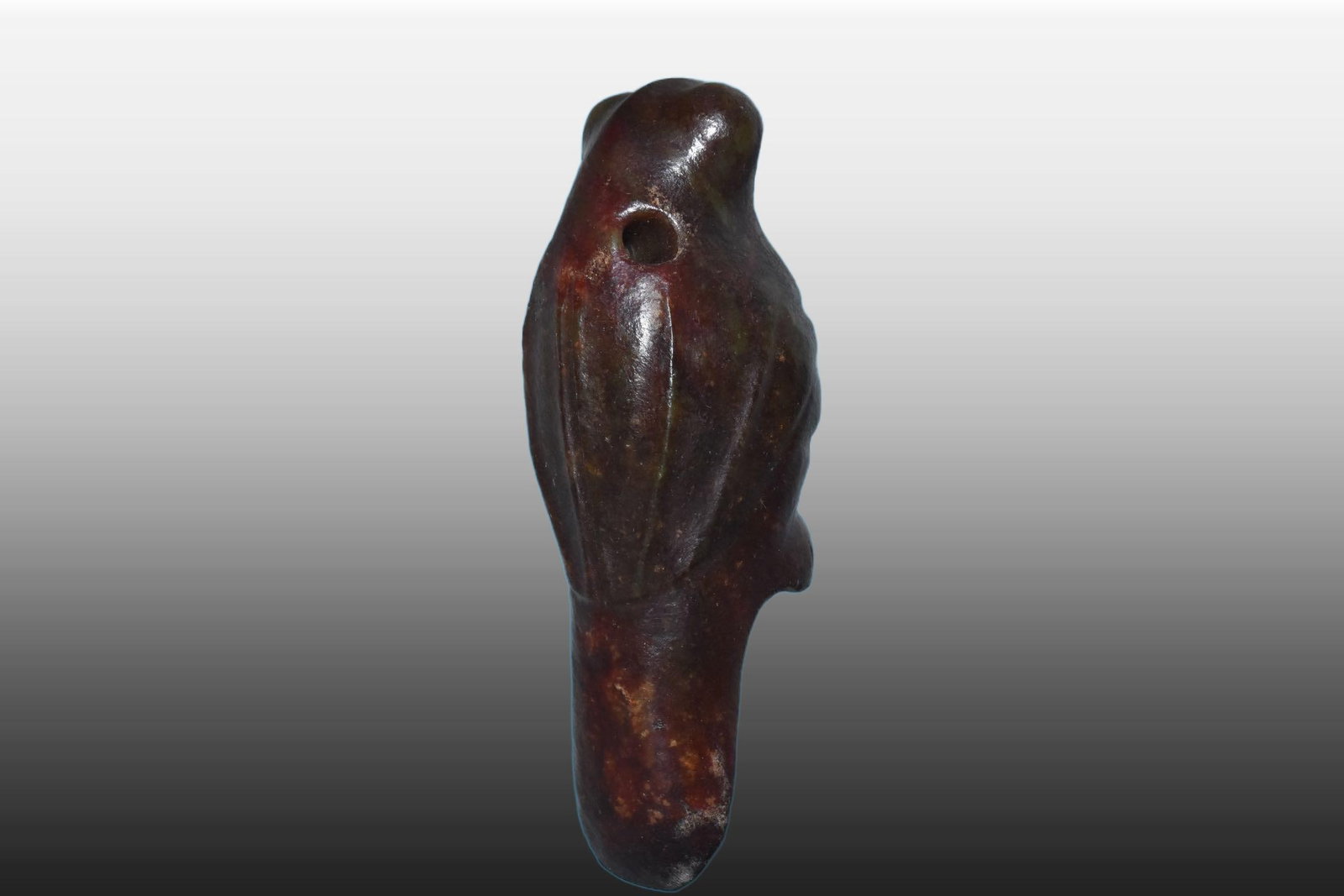 A Exquisite River Polished Jade Bird - 3