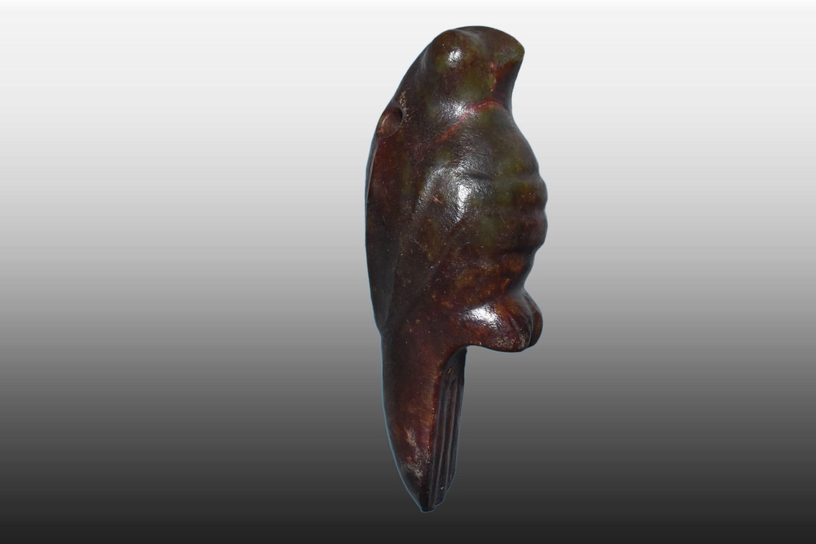 A Exquisite River Polished Jade Bird - 4