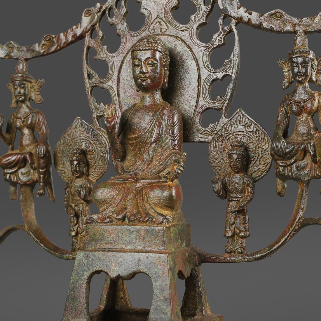 A Exquisite Bronze Buddha statue - 5